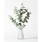 HEMA Vaas ⌀16.5x20.5cm Zwier Glas Ribbel Transparant (transparant)