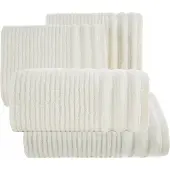 Eurofirany Zachte Katoenen Douchehanddoek 50x90cm - Crème