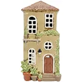 Clayre & Eef Waxinelichthouder Huis Beige Keramiek