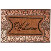 Galicja Lucas Kokos Deurmat 60x40cm Koperkleurig - Antislip