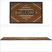 Relaxdays Kokosmat Deurmat WELCOME 60x40cm - Natuurlijk en Duurzaam
