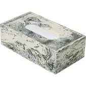 Ferm Living Mist Tissuebox Emerald Off-white