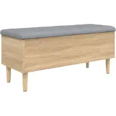 vidaXL Opbergbankje 102x42x46 cm bewerkt hout sonoma eikenkleurig