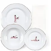 Seletti Seikantai Borden met Servet - Set van 3 Elongated