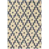 Ferm Living Theedoek Ikat Ink Blue/Off-White - 70 x 50 cm