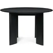 Ferm Living Bevel Tafel Ø117 Cm Wit Geolied - Eettafels & bartafels Eiken White Oiled Oak - 1102732851