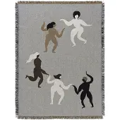 Ferm Living Free tapestry plaid 120x170 cm Grey