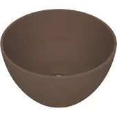 Arcqua Olivia Opbouw Waskom Rond 22x22x12 cm Mat Chocola