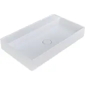 Arcqua Edge Wastafel Enkel Zonder Kraangat 80x47x12 cm Mat Wit