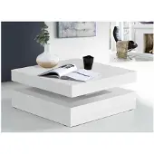 Forte Salontafel met functie, draaibaar tafelblad, breedte ca. 78x78 cm