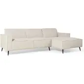 Nest of Nora Linnen hoekbank Cavik - rechts 260x150 - Beige