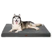 Bedsure Orthopedisch hondenbed, 135x91x10 cm, donkergrijs, wasbaar