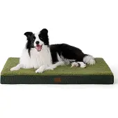 Bedsure Orthopedisch hondenbed, 91x69x8 cm, donkergroen, wasbaar