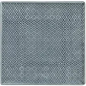Lubiana Marrakesz Kwadratbord 25,5cm - Grijs/Blauw Porselein
