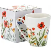 Marco polo Porseleinen Mok 330 ml - Bloemenmotief, Ideaal Cadeau