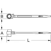 Ks Tools 522.1317 5221317 Steigersleutel Sleutelbreedte (metrisch) 13 - 17 mm