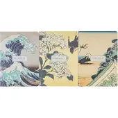 Grupo Erik Hokusai - The Great Wave Of Kanagawa Hokusai Pack Of 3 A6 Notitieboek - Multicolours