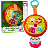 Leantoys Interactieve Uil-hanger met bewegende elementen, piano en ritselende staart