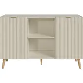 En.casa Sideboard Nand dressoir met 2 deuren 120x40x76 cm havermout []