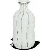Maxifleur Kunstplanten Vaas Celia Wit L D17 H35
