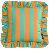 NOVÉE Ruffles stripe /geel kussenhoes | 45x45 cm | katoen/polyester