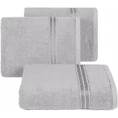 Eurofirany Lori Handdoek 30x50cm - Zilverkleurig, 100% Katoen