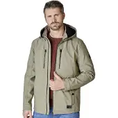 Casamoda Regular Fit Softshell jas groen, Effen