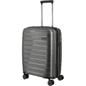 Travelite Air Base 4 wielen Cabinewagen 55 cm met uitbreidingsplooi grijs