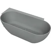 Arcqua Havana Back To Wall Ligbad Links 170x80 cm Mat Grijs