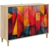 vidaXL Dressoir HEESCH Sonoma 102 x 33 x 75 cm Bewerkt hout