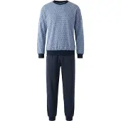 Hajo Klima-light heren pyjama blauw/marine | Maat 58