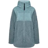 Didriksons Functionele fleece jas 'BIBI' cyaan blauw