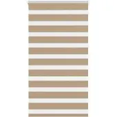 vidaXL Zebra Blind 75x100 cm stofbreedte 70,9 cm polyester zandbruin