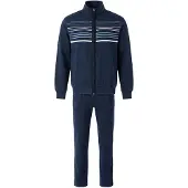 Hajo Joggingpak donkerblauw / wit
