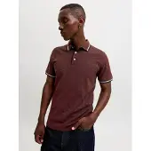 Jack & Jones Shirt 'JJPaulos' navy / donkerrood / wit