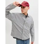 Jack & Jones Overhemd 'JORAustin' grijs / zwart / wit
