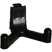 Lifetime wandhaken voor plastic tuinhuis, set van 6, zwart, 10x10 cm
