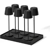 Lumisky Set van 6 tafellampen met voet. H38CM KELLY