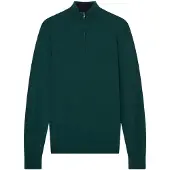 Ted Baker Artiss Core Donkergroene Quarter Zip