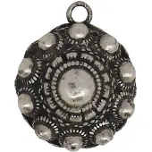 Zeeuws Meisje - Bolle zeeuwse knop hanger met oog