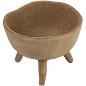 Famanu – Terracotta plantenbak, boho stijl, 10,5 cm, taupe