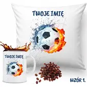 FUNNYCASE Merkloos Mok & Kussenset - Perfect cadeau voor voetbalfans
