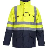 Hydrowear Miramas Multinorm Parka Fluor Geel/Marine maat XL heren