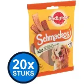 Pedigree 20x - Schmackos Gevogelte - Hondensnacks - 144 g