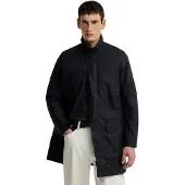 Barbour wax jas donkerblauw gevoerd waterafstotend