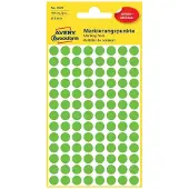Avery Afneembare markeringspunten Ø 8 mm, groen 3592 - 4 stuks