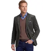 Scotland Blue Colbert Groen vier zakken corduroy