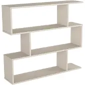 Vente-unique Open kast met 3 nissen - Beige TOMINI