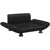 vidaXL Hondenmand 70x45x28 cm kunstleer zwart