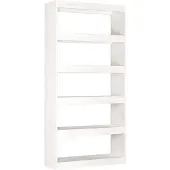 vidaXL Boekenkast/kamerscherm 80x30x167,4 cm massief grenenhout wit